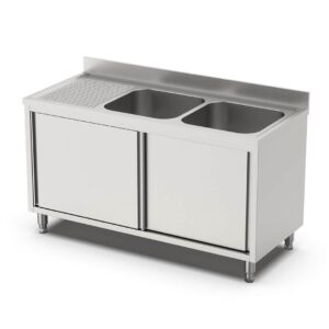 zatvorena dvodelna sudopera