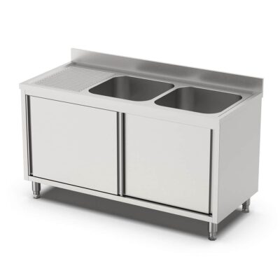 zatvorena dvodelna sudopera