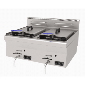 Profesionalna plinska dupla friteza širine 800 mm - serija 600: