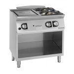 Profesionalni gasni šporet sa 2 otvorena gorionika i solid top pločom