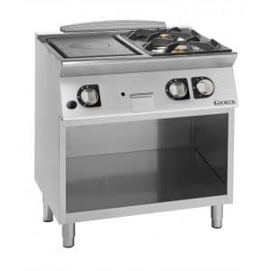 Profesionalni gasni šporet sa 2 otvorena gorionika i solid top pločom