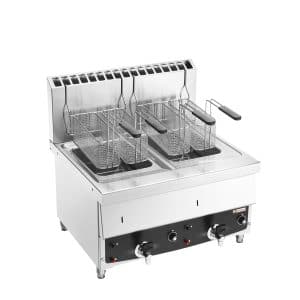 stona plinska friteza dva bazena 4 korpe