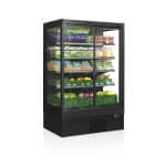 zastakljena hlađena vitrina sa policama