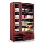 Dvokrilna vinska vitrina od drveta