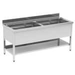 sudopera sa dva bazena za crno posudje