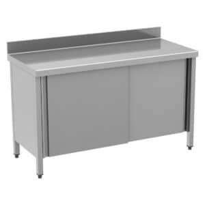 INOX zatvoreni sto sa kliznim vratima