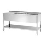 profesionalna dvodelna inox sudopera