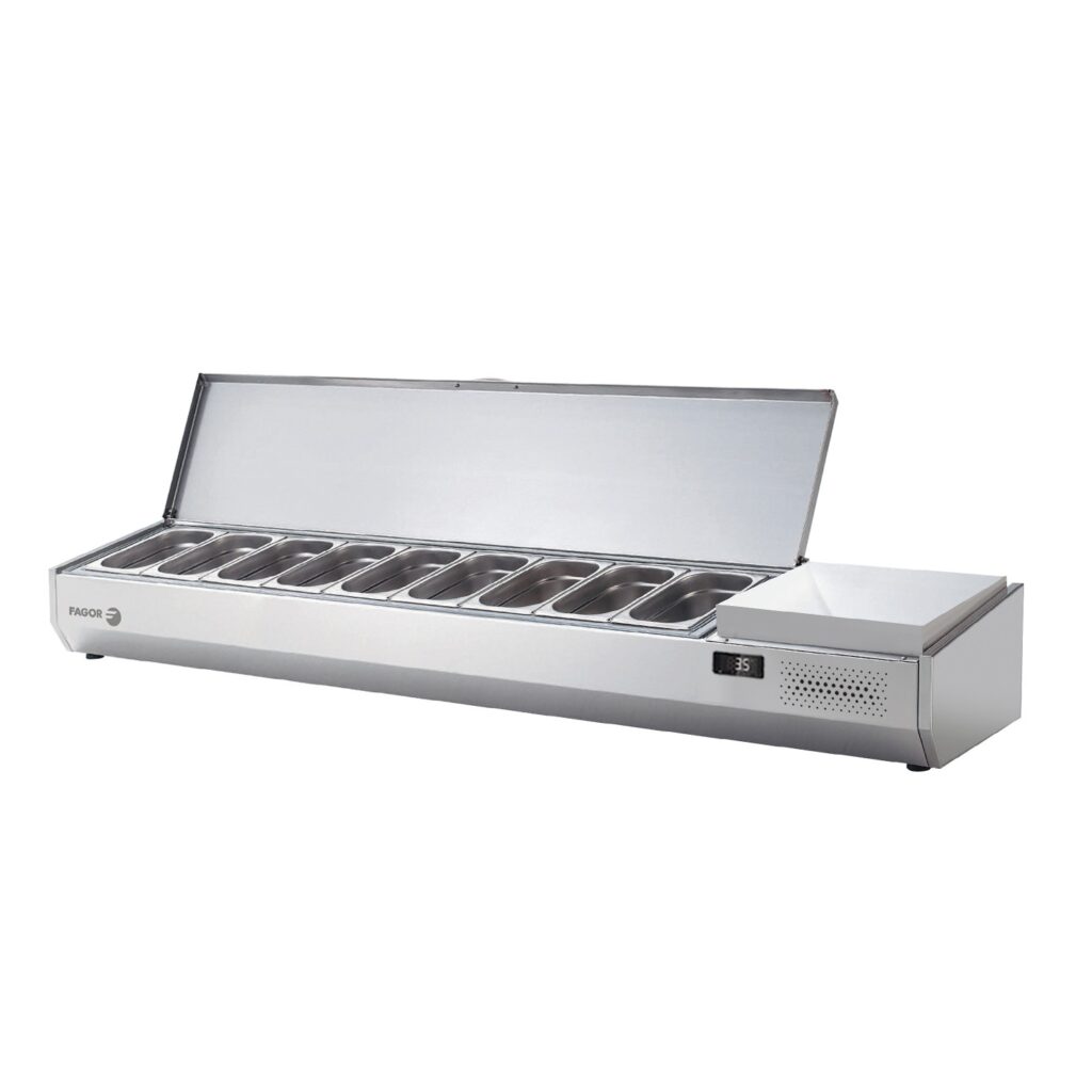 nadgradna salatara 9 posuda GN