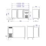 dimenzije hladnog stola